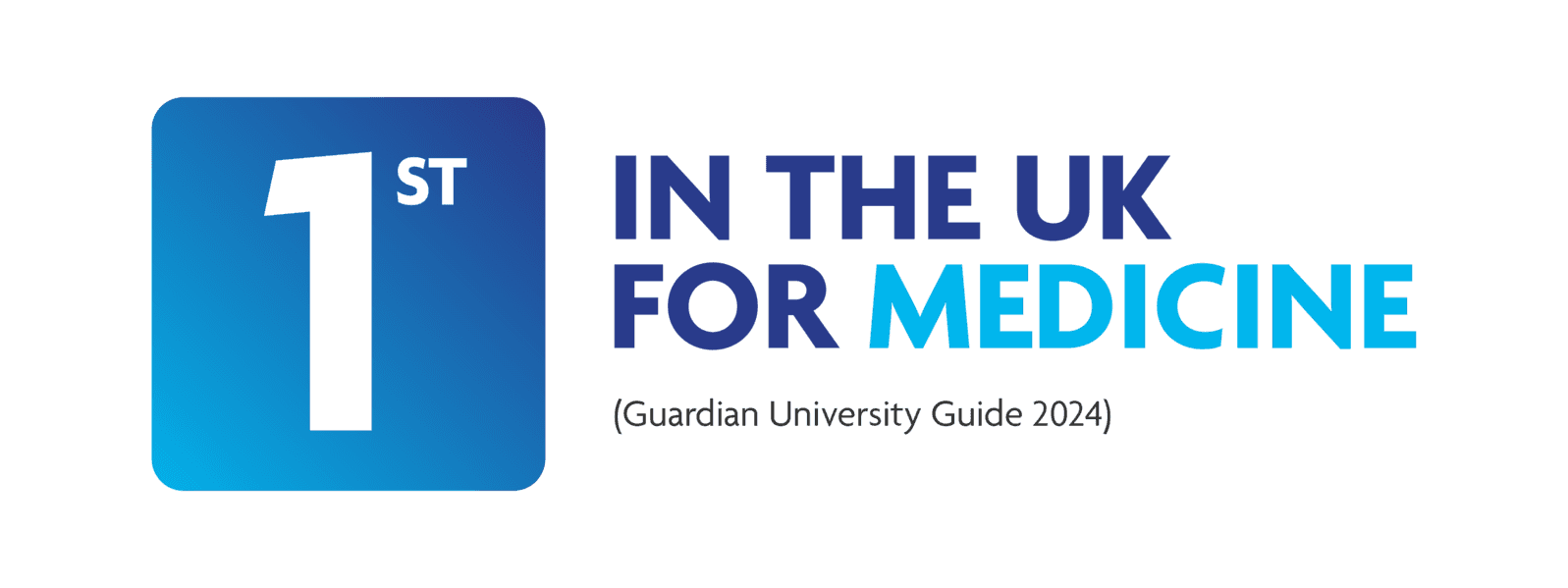 1st in the UK for Medicine (Guardian University Guide 2024)