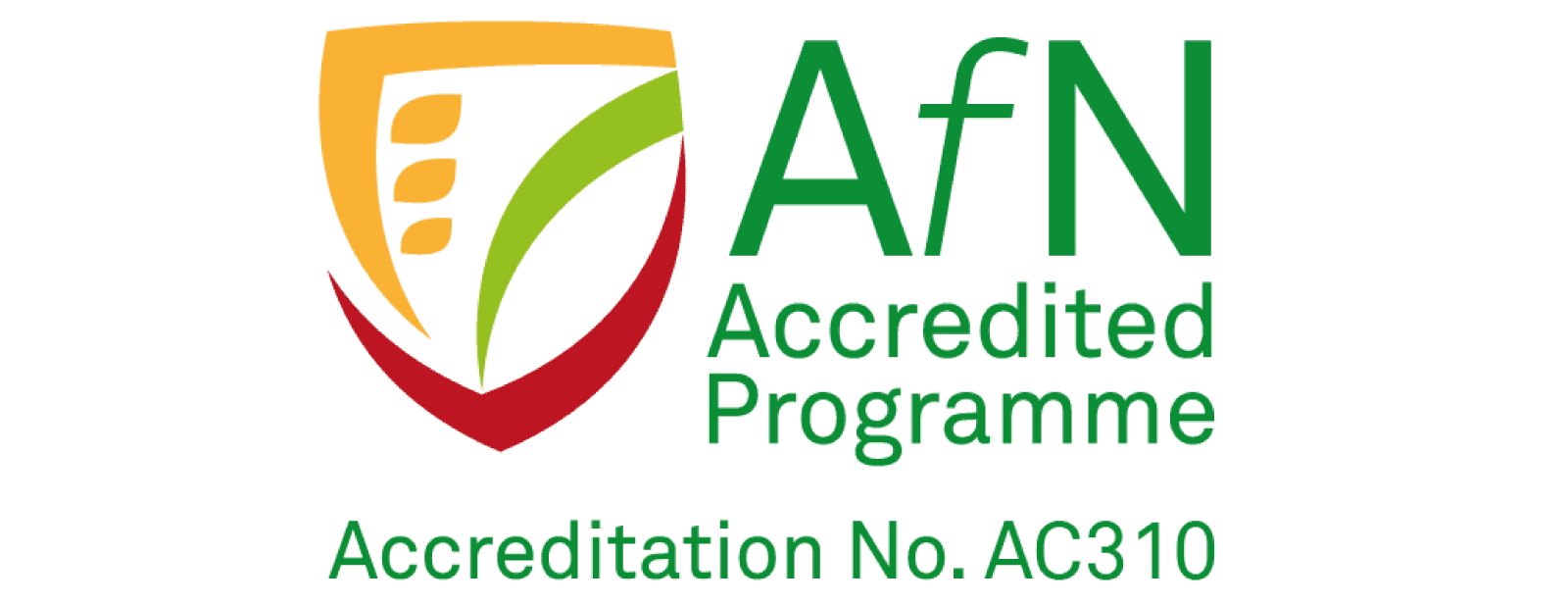 AfN accredited programme. Accreditation number AC310