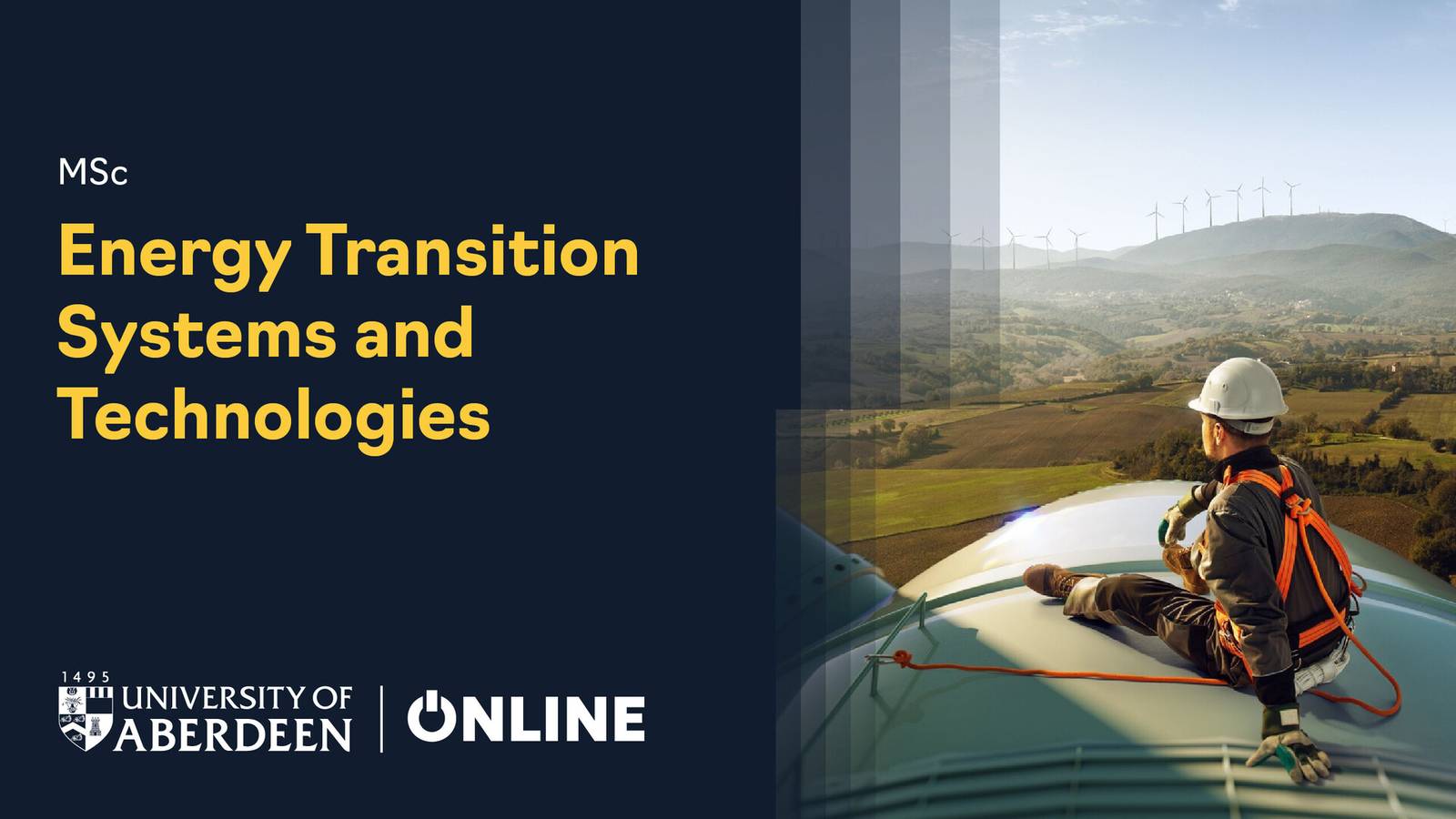 MSc Energy Transition Systems - Online Degree | University of Aberdeen | UK