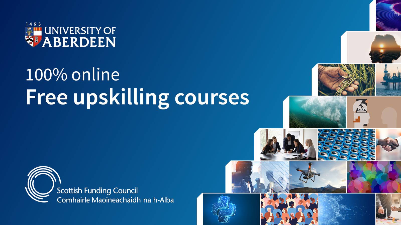 100% online free upskilling courses